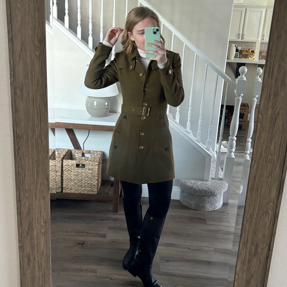 Burberry Brit 'Didmoore' Single Breasted Coat